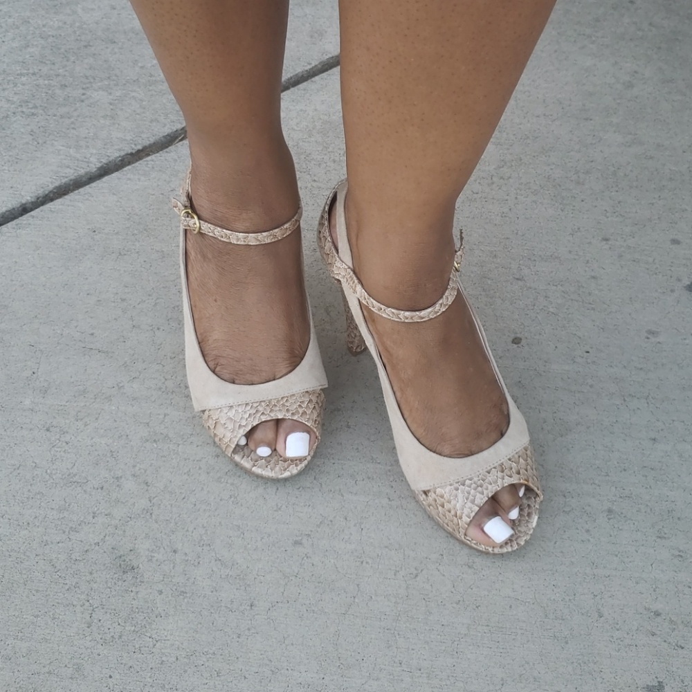 Franco Sarto Peep Toe Heels